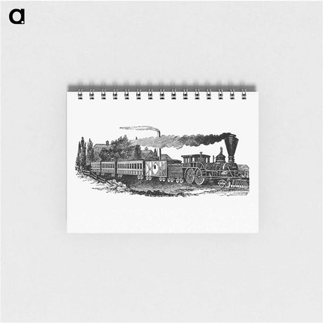 アートメモ帳-European Steam Train Engraving
 - 大英図書館 Memo.
