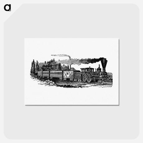 アートポストカード-European Steam Train Engraving
 - 大英図書館 Postcard.