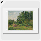 Haystacks, Morning, Éragny - Camille Pissarro Poster.