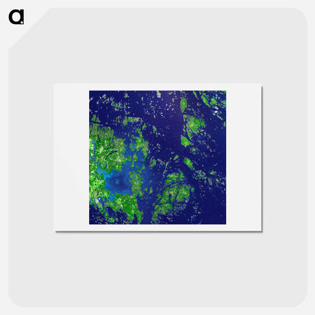 アートポストカード-Aaland Archipelago, Gulf of Bothnia
 - 上空からの地球 Postcard.