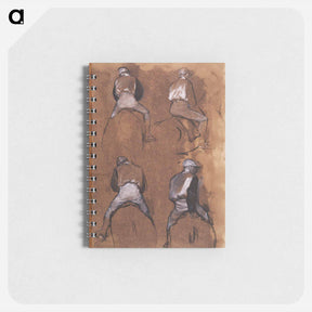 アートメモ帳-Four Studies of a Jockey - エドガー ドガ Memo.