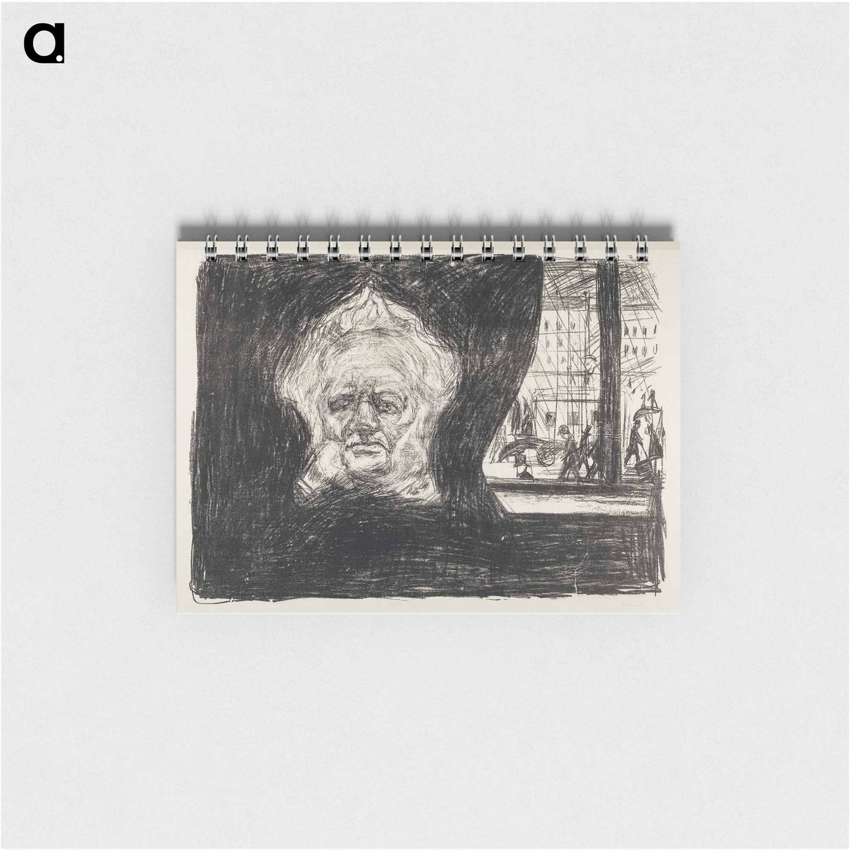 Henrik Ibsen at the Grand Café - エドヴァルド ムンク Memo.
