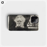 Henrik Ibsen at the Grand Café - Edvard Munch Phone Case.