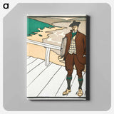 アートパネル-Man smoking a pipe - エドワード ペンフィールド Canvas.