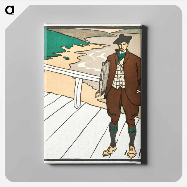 アートパネル-Man smoking a pipe - エドワード ペンフィールド Canvas.