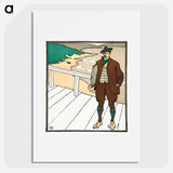 Man smoking a pipe - Edward Penfield Poster.
