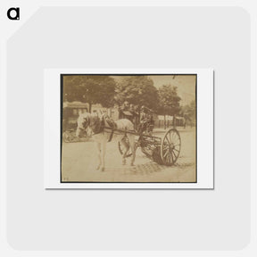 アートポストカード-Balayeuse tirée par un cheval
 - ウジェーヌ アジェ Postcard.
