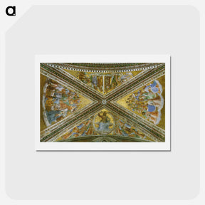 アートポストカード-View of the chapel vaulting - フラ アンジェリコ Postcard.