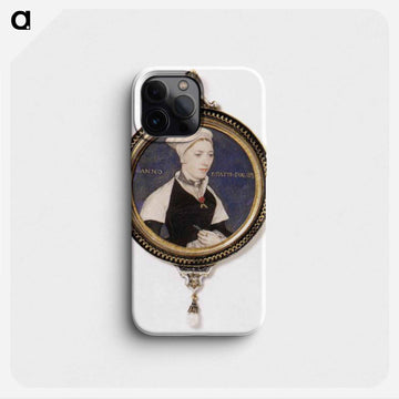 Portrait of Jane Pemberton - ハンス ホルバイン Phone Case.