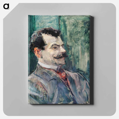 アートパネル-Portrait of André Rivoire - アンリ ド トゥールーズ ロートレック Canvas.