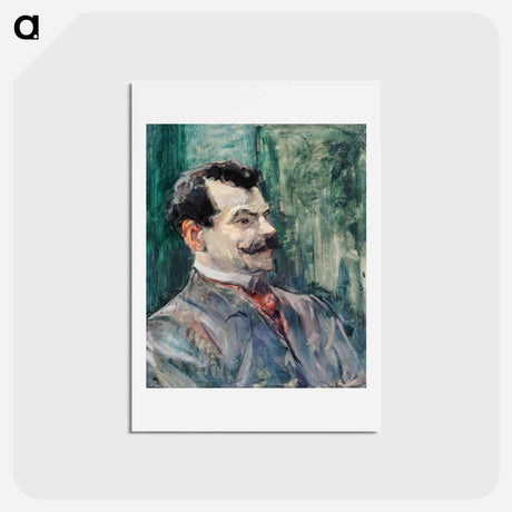 アートポストカード-Portrait of André Rivoire - アンリ ド トゥールーズ ロートレック Postcard.