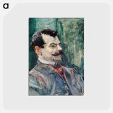 アートポストカード-Portrait of André Rivoire - アンリ ド トゥールーズ ロートレック Postcard.