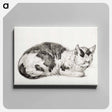 アートパネル-Lying cat - ジャン ベルナール Canvas.