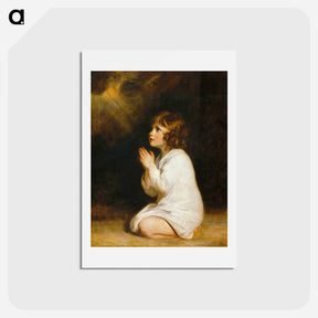 アートポストカード-The Infant Samuel - ジョシュア レノルズ Postcard.