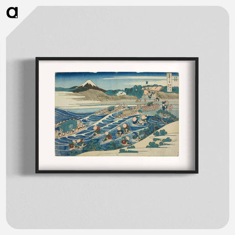 アートポスター-Hokusai's Fuji Seen from Kanaya on the Tōkaidō - 葛飾 北斎 Poster.