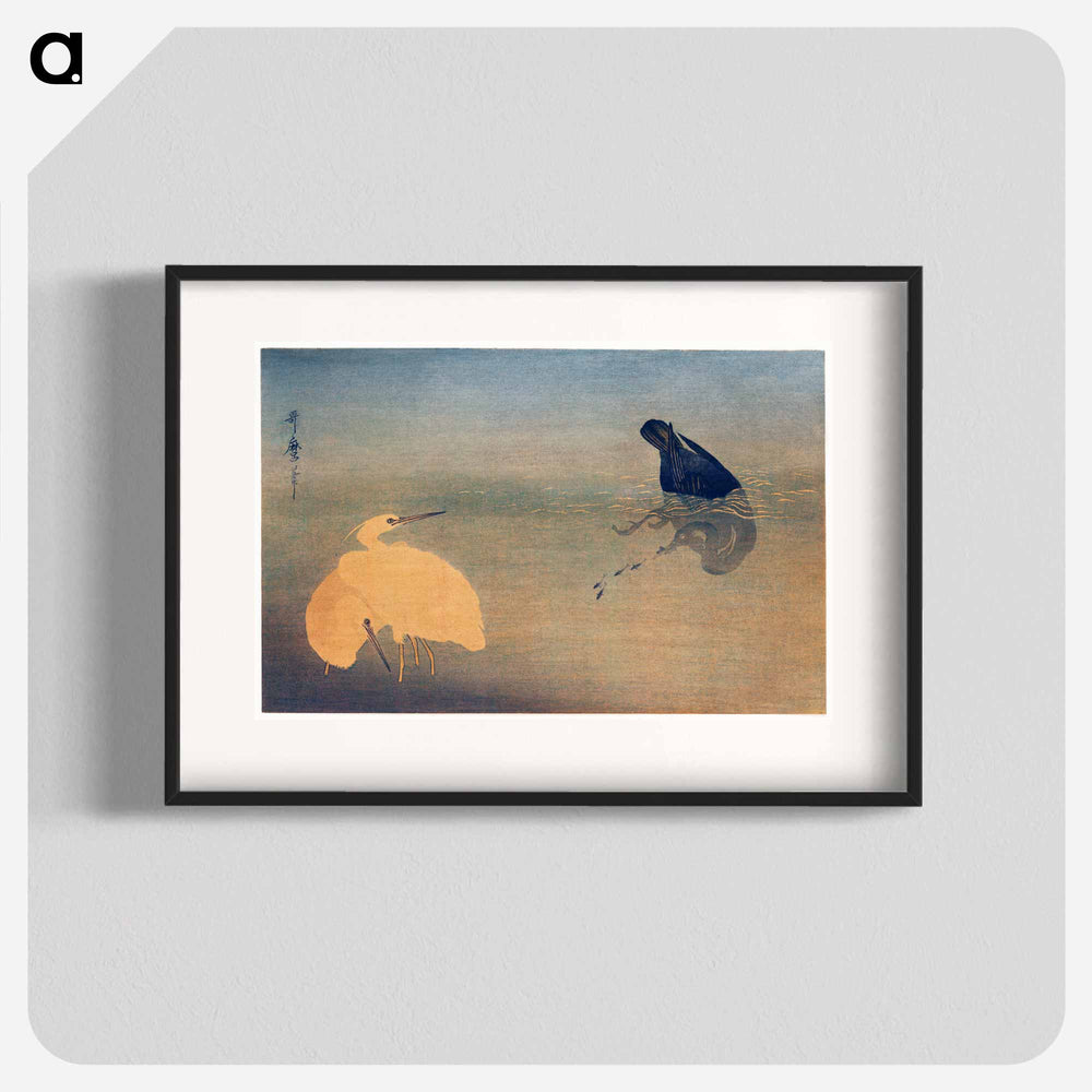 U to Shirasagi - 喜多川 歌麿 Poster.