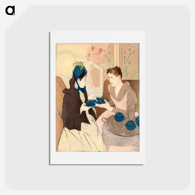 アートポストカード-Afternoon Tea Party - メアリー カサット Postcard.