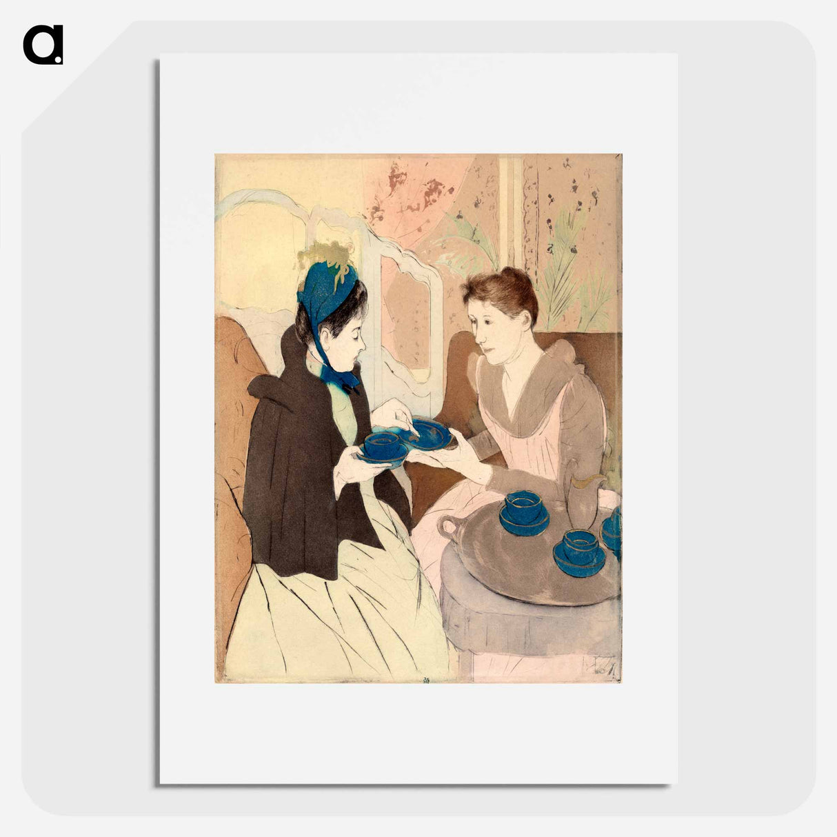 Afternoon Tea Party - メアリー カサット Poster.