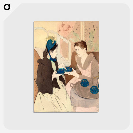 アートポストカード-Afternoon Tea Party - メアリー カサット Postcard.