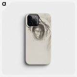 Day Appears at Last,...and in the Very Disk of the Sun Shines the Face of Jesus Christ - オディロン ルドン Phone Case.