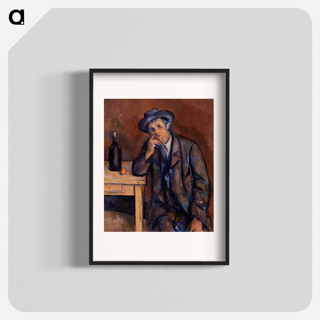 The Drinker - Paul Cezanne Poster.