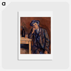アートポストカード-The Drinker - ポール セザンヌ Postcard.