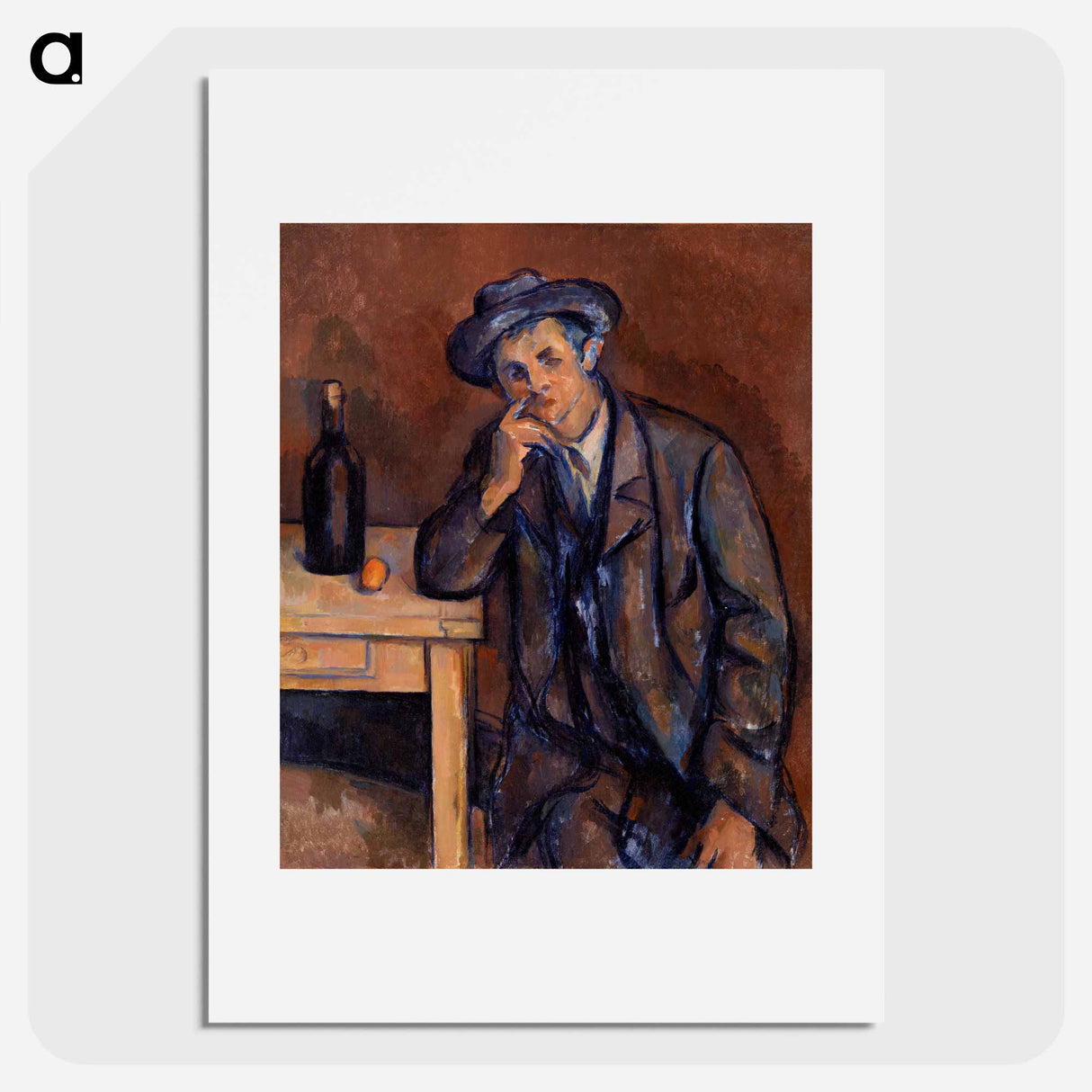 The Drinker - Paul Cezanne Poster.