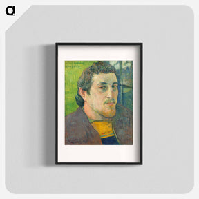 アートポスター-Self-Portrait Dedicated to Carrière - ポール ゴーギャン Poster.