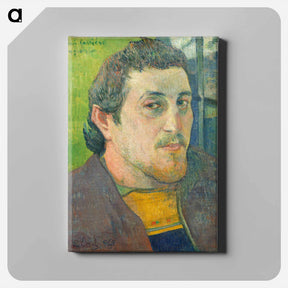 アートパネル-Self-Portrait Dedicated to Carrière - ポール ゴーギャン Canvas.