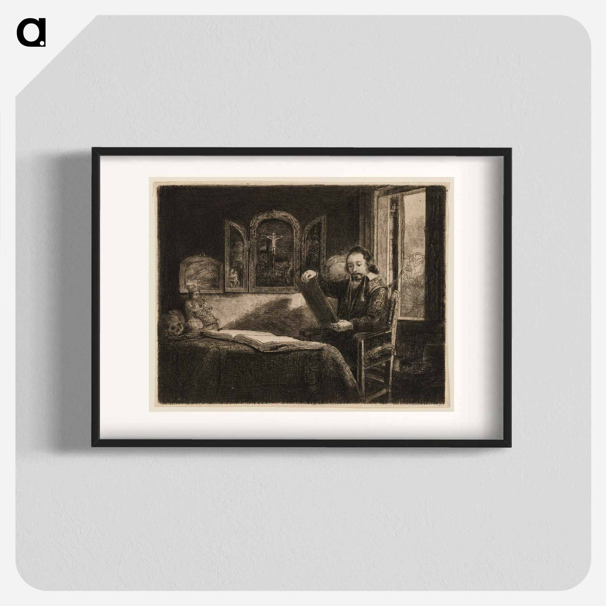 Abraham Francen, Art Dealer - Rembrandt van Rijn Poster.