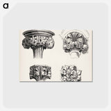 アートポストカード-Column Capital Detail, after Owen Jones
 - 装飾の文法 Postcard.