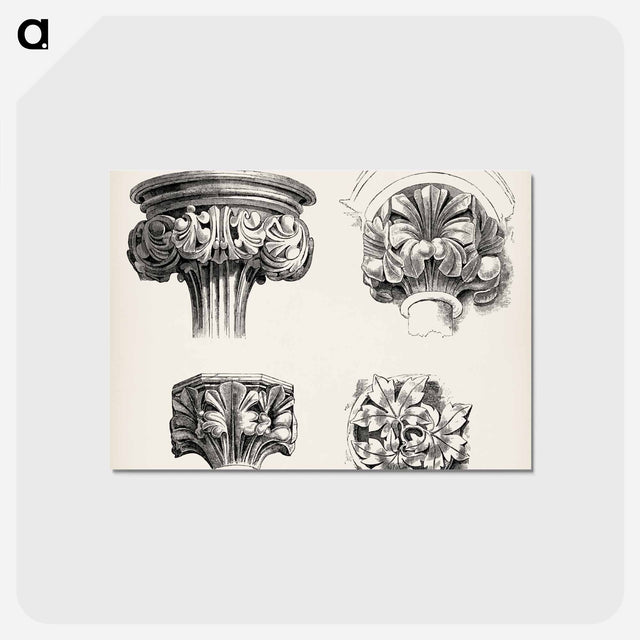 アートポストカード-Column Capital Detail, after Owen Jones
 - 装飾の文法 Postcard.