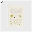 アートポストカード-Black Cumins and Insect from Mira Calligraphiae Monumenta
 - 書道のお手本 Postcard.