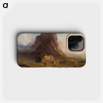 Study for Two Youths Enter Upon a Pilgrimage - トーマス コール Phone Case.