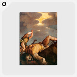 アートポストカード-David and Goliath - ティツィアーノ ヴェチェッリオ Postcard.