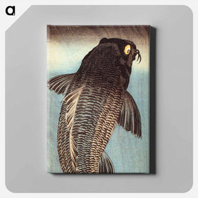 アートパネル-Black carp 1 - 歌川 国芳 Canvas.