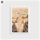 アートポストカード-The First Book of Urizen, Plate 25 - ウィリアム ブレイク Postcard.
