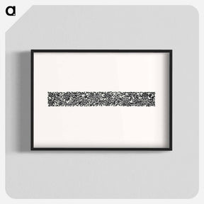 アートポスター-Love is Enough–Narrow Band of Ornament with Flowers and Foliage - ウィリアム モリス Poster.