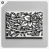 アートパネル-Love is Enough–Narrow Band of Ornament with Flowers and Foliage - ウィリアム モリス Canvas.