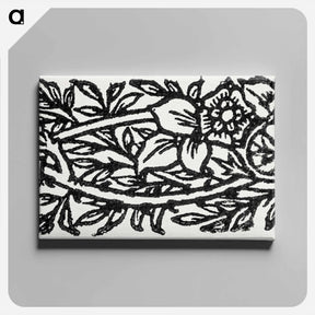アートパネル-Love is Enough–Narrow Band of Ornament with Flowers and Foliage - ウィリアム モリス Canvas.