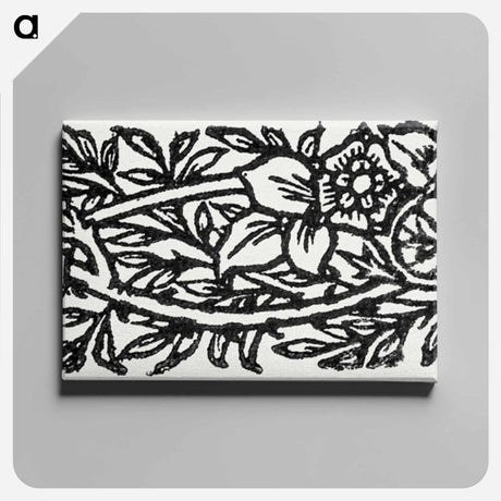 アートパネル-Love is Enough–Narrow Band of Ornament with Flowers and Foliage - ウィリアム モリス Canvas.