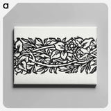 Love is Enough–Narrow Band of Ornament with Flowers and Foliage - William Morris Canvas.