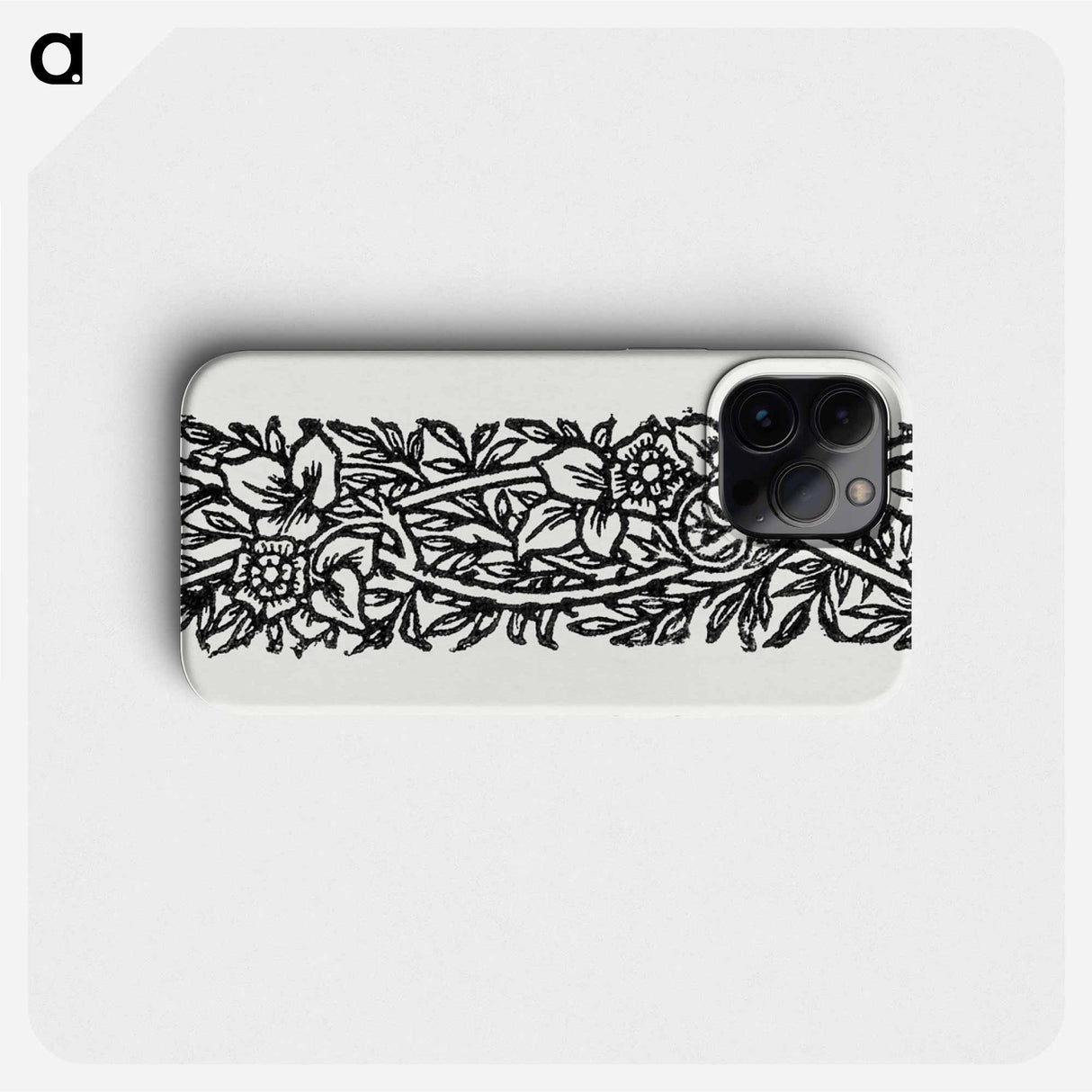 Love is Enough–Narrow Band of Ornament with Flowers and Foliage - William Morris Phone Case.