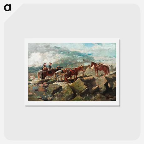 アートポストカード-Mount Washington - ウィンスロー ホーマー Postcard.