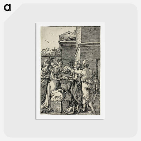 アートポストカード-The Martyrdom of John the Baptist - アルブレヒト デューラー Postcard.