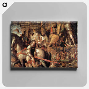 アートパネル-Julius Caesar on a triumphal car - アンドレア マンテーニャ Canvas.