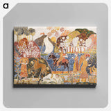 アートパネル-Two Figures on a Mule
 - バーンズ・コレクション Canvas.