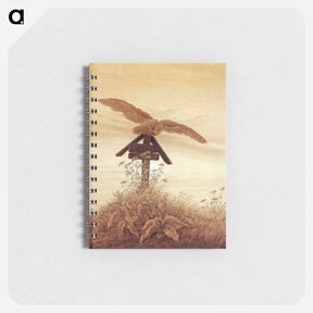 アートメモ帳-Owl on a grave - カスパー ダーヴィト フリードリヒ Memo.
