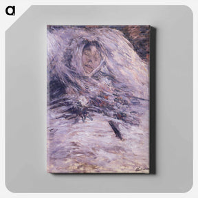 アートパネル-Camille Monet on her deathbed - クロード モネ Canvas.