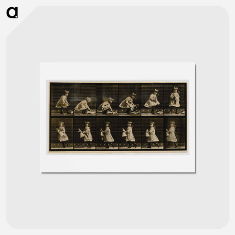 アートポストカード-Child Lifting a Doll
 - エドワード マイブリッジ Postcard.
